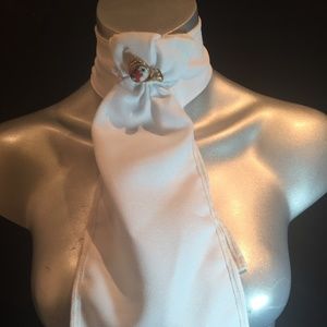 Royal Higness Equestrian Show Horse White Scarf